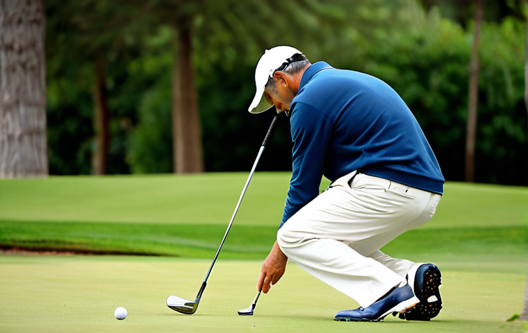 골프 필수 장비 구매 팁 - Beginner Golfer Selecting a Driver**

"A young woman in appropriate golf attire (polo shirt, khakis)...