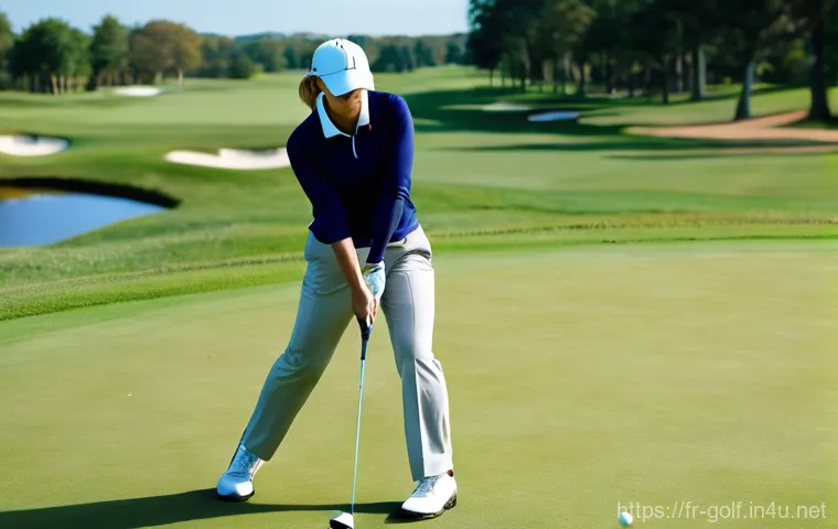 아이언 스윙 연습 방법 - Prompt 1: The Apex of an Iron Shot**