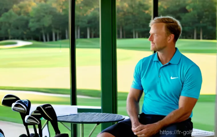 골프 라운딩 준비물 체크리스트 - **"Elegant Golfer on a Sunny French Fairway"**
    A female golfer, exuding grace and focus, confide...